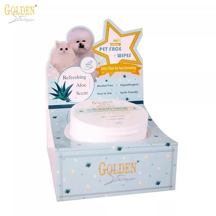 Golden Steam Pet Face Wipes 50枚入の商品画像